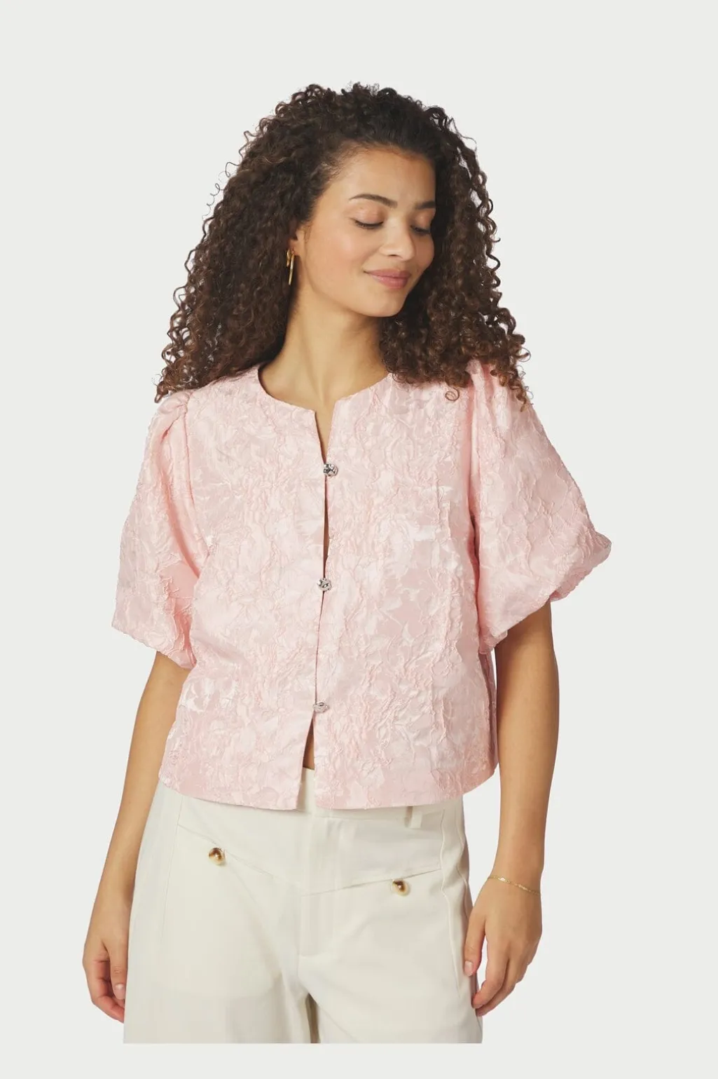Nnaisa Soft Brocade Blouse 168844