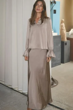 Nnamara Heavy Satin Bedaz Blouse 166578