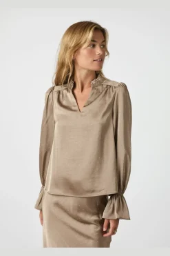 Nnamara Heavy Satin Bedaz Blouse 166578