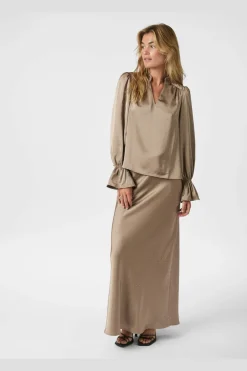 Nnamara Heavy Satin Bedaz Blouse 166578