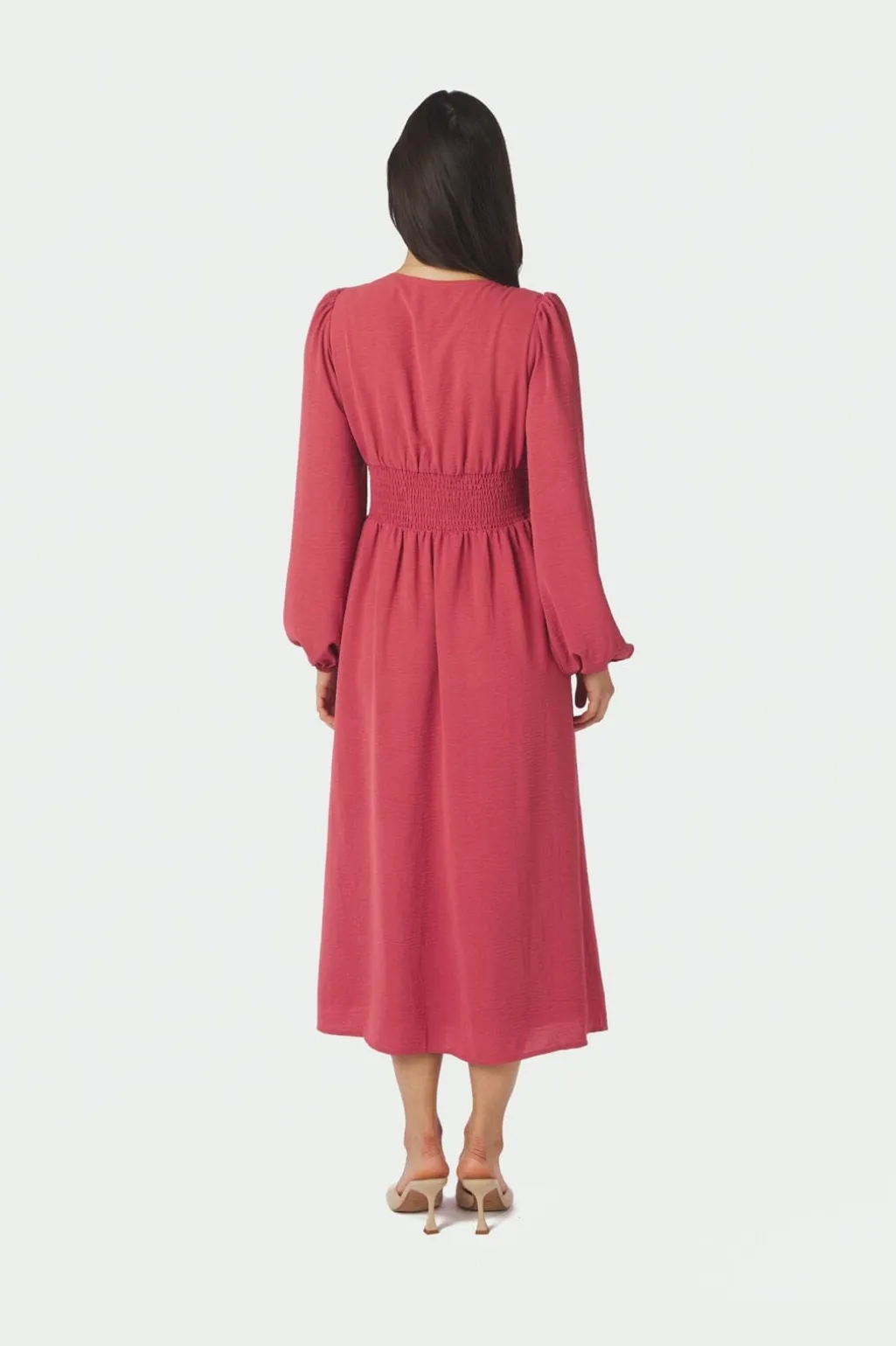 Nnannelie Solid Crepe Dress 169135