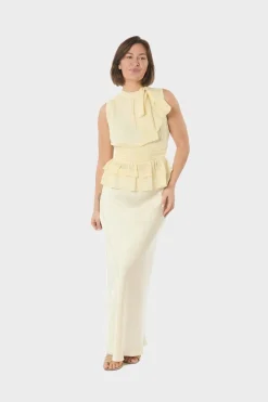 Nnansol Solid Chiffon Top 166671