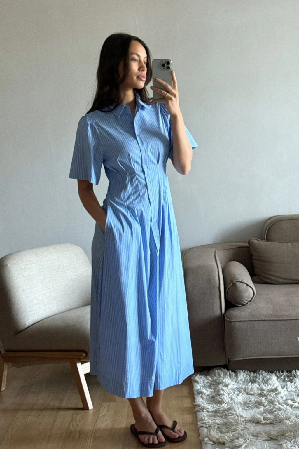 Nnbaia Stripe Poplin Dress 167585