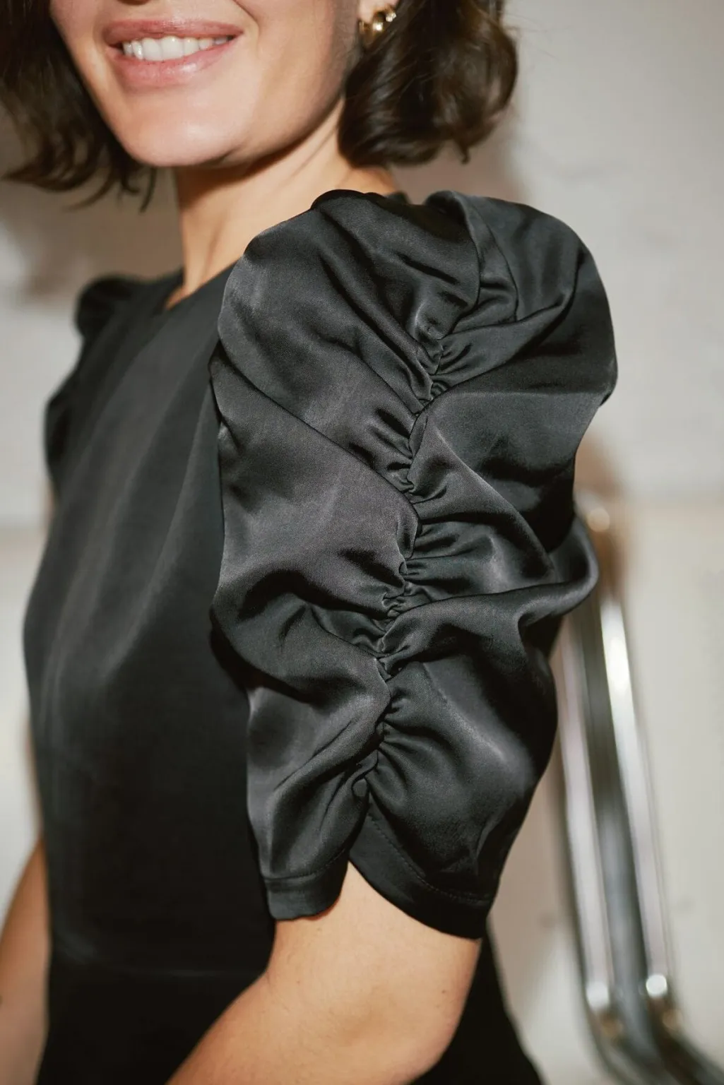 Nnbenua Heavy Sateen Blouse 167069