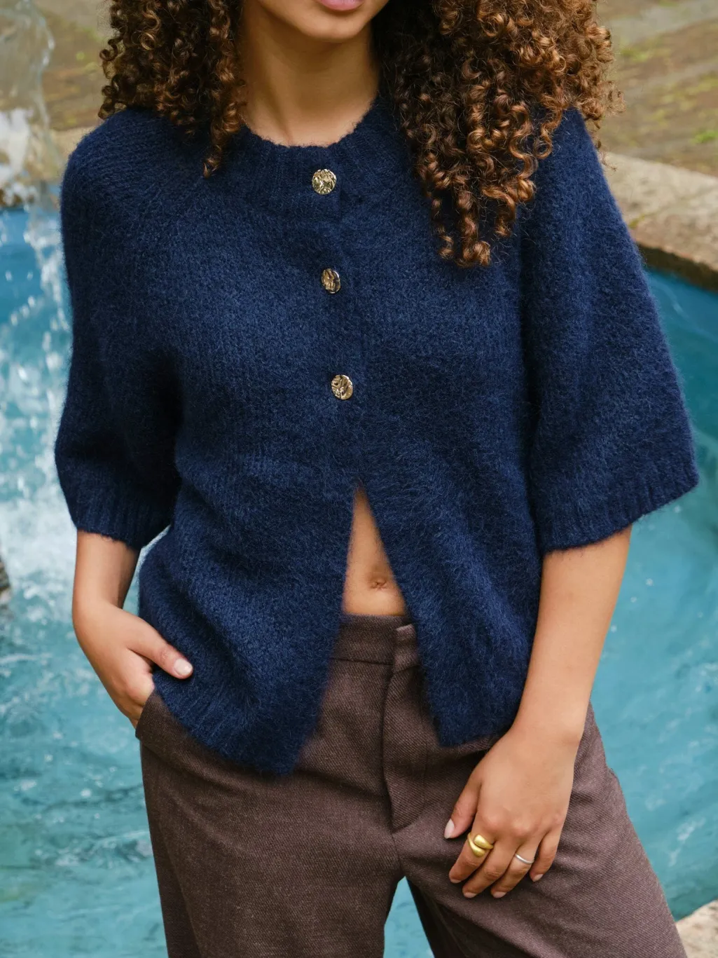 Nnbenuta Fluffy Knit Cardigan 165816