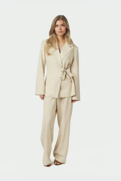 Nncarmia Melange Tie Blazer 168227