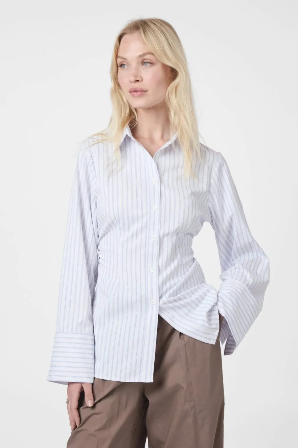 Nncaroli Slim Stripe Shirt 166220