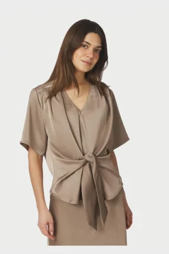 Nncasadia Heavy Sateen Blouse 165695