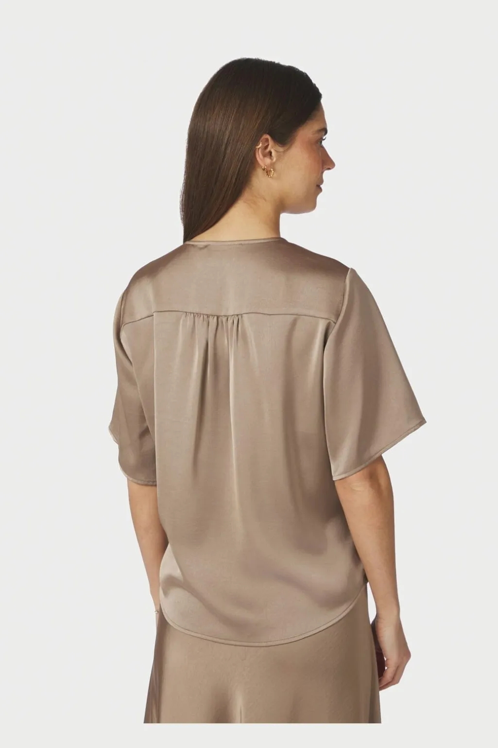 Nncasadia Heavy Sateen Blouse 165695