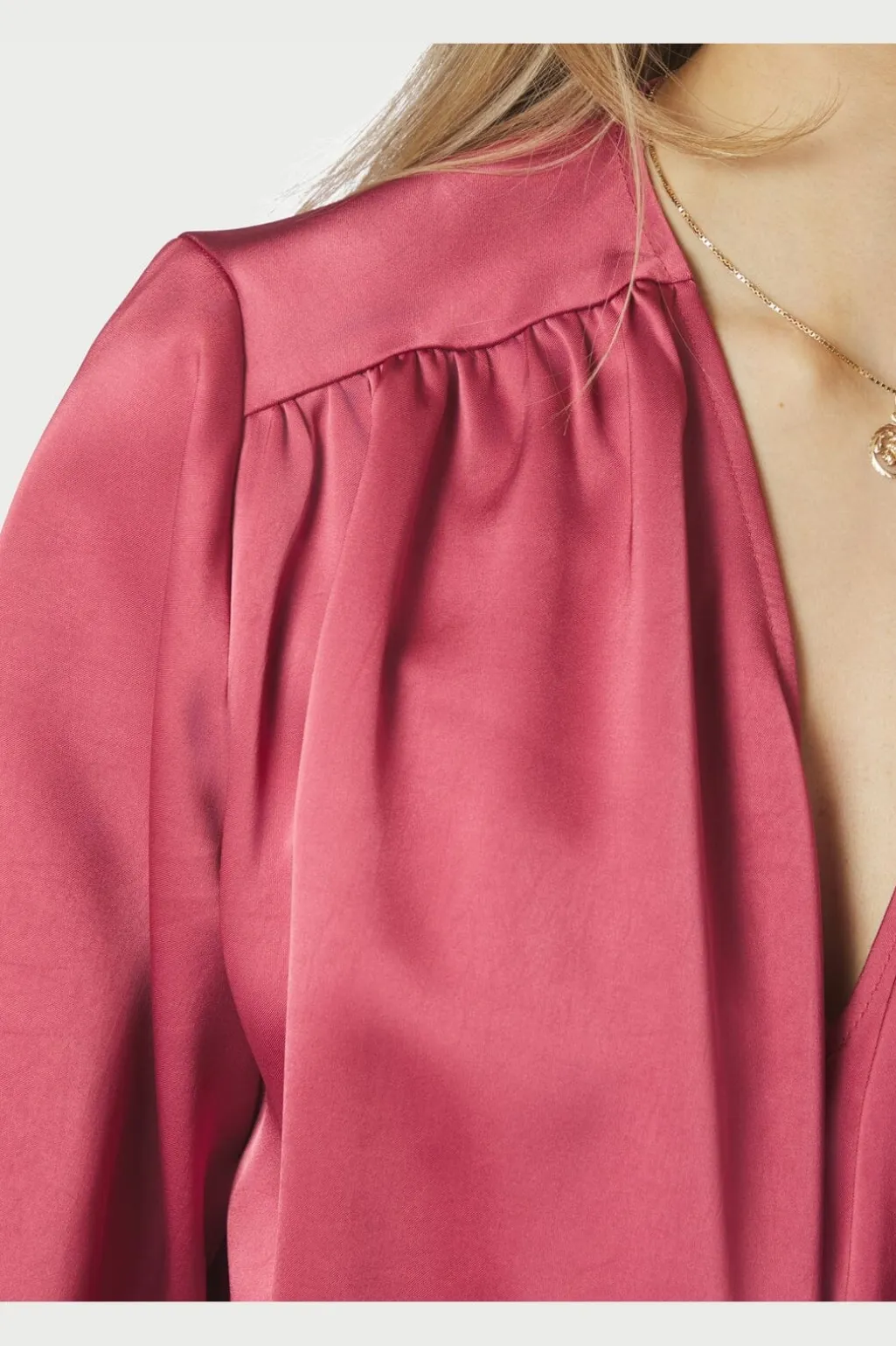 Nncasadia Heavy Sateen Blouse 165695
