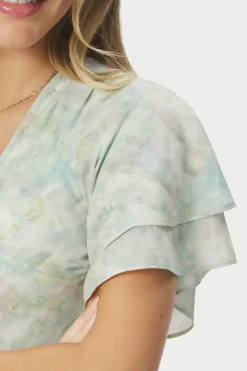 Nncelesse Print Chiffon Dress 167704