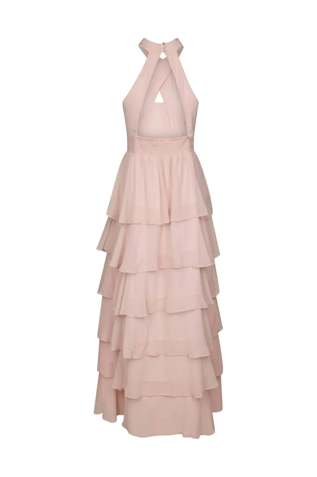 Nncleoni Solid Chiffon Dress 167394