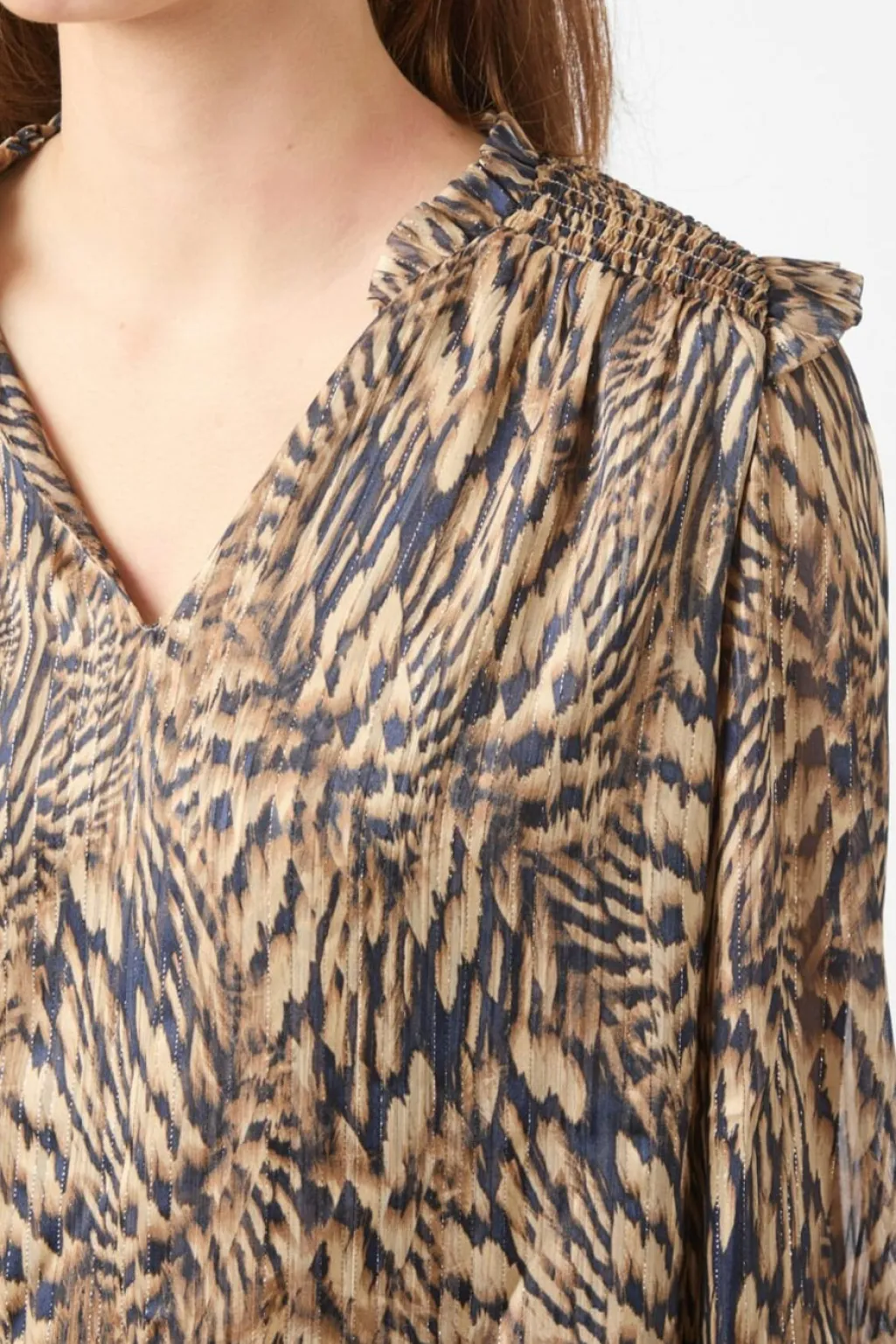 Nndavina Pattern Blouse 166259