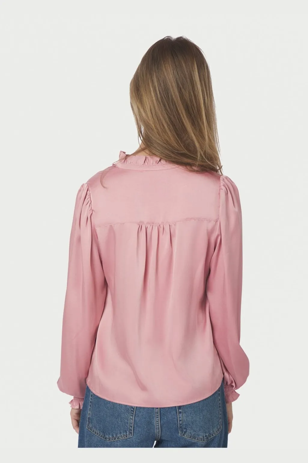 Nndelsie Drapy Sateen Blouse 167479