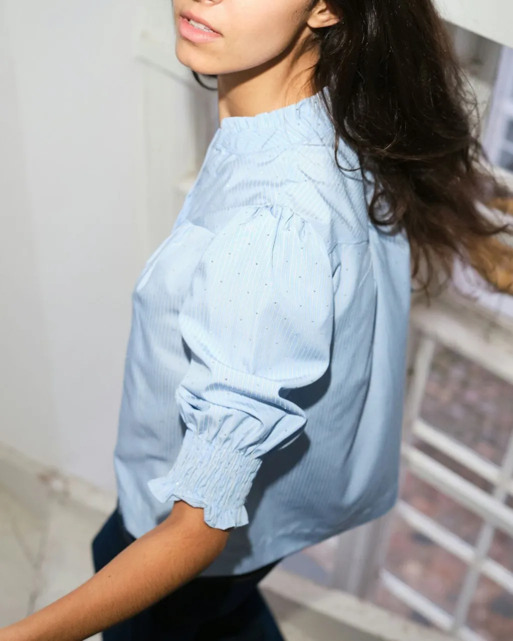 Nndiana B Stripe Stone Blouse 164327