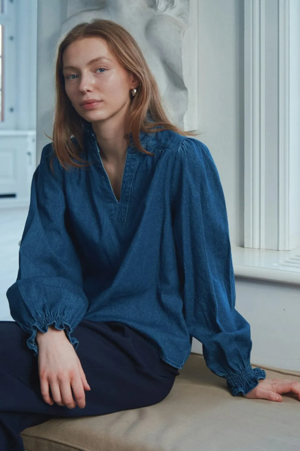 Nnemmeline Denim Blouse 164434
