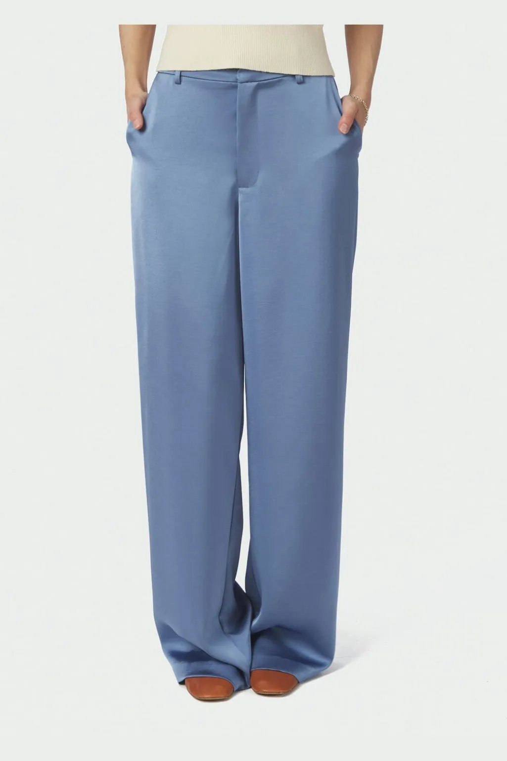 Nnemmett Heavy Sateen Pants 164136