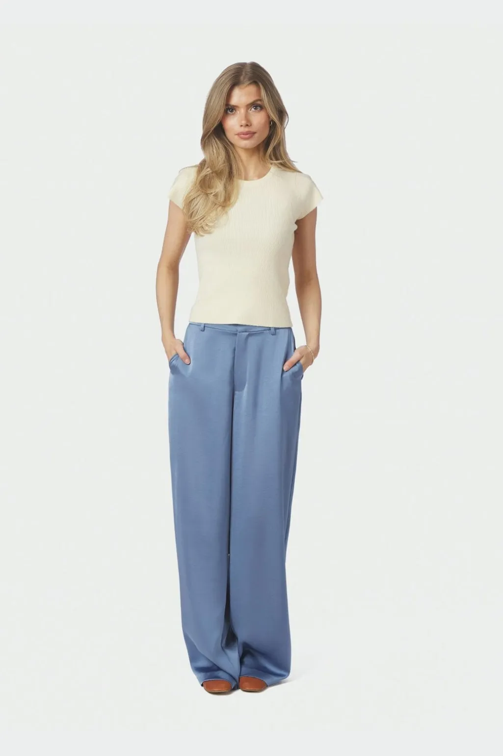 Nnemmett Heavy Sateen Pants 164136