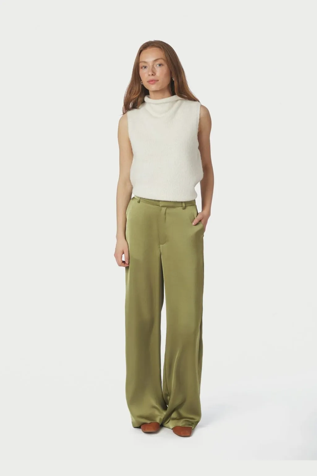 Nnemmett Heavy Sateen Pants 164136