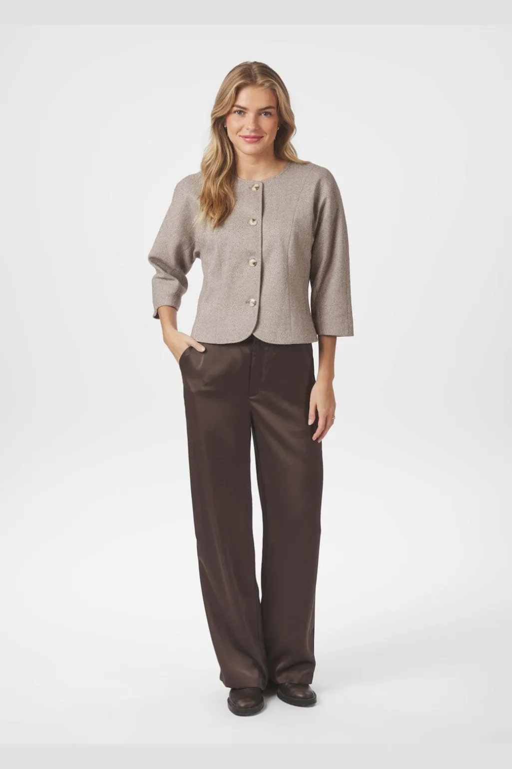 Nnemmett Heavy Sateen Pants 164136