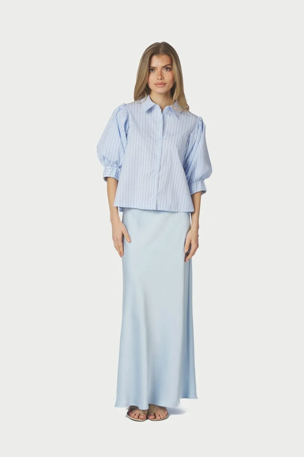 Nnetta Stripe Stone Shirt 168625