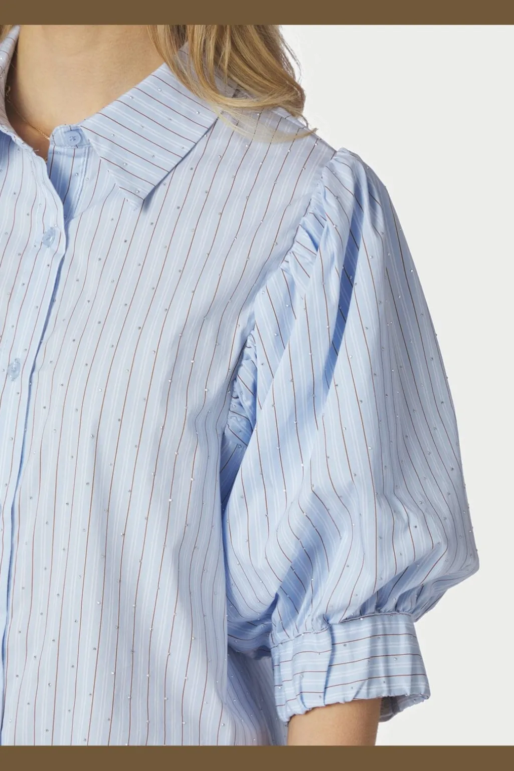 Nnetta Stripe Stone Shirt 168625