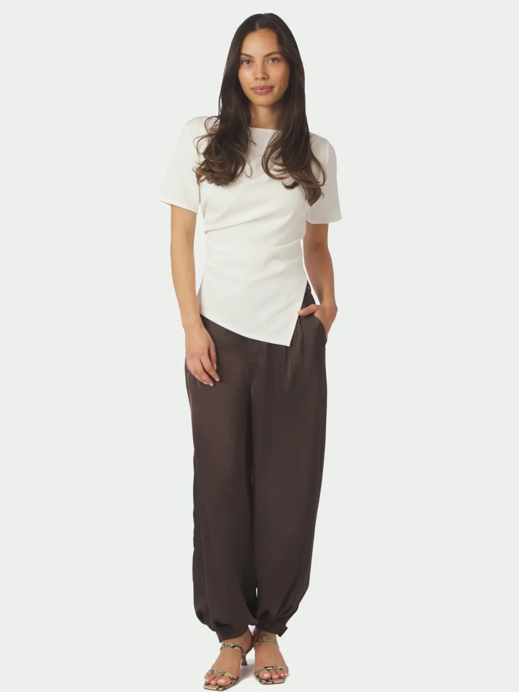 Nnfayla Drapy Satin Balloon Pants 167418