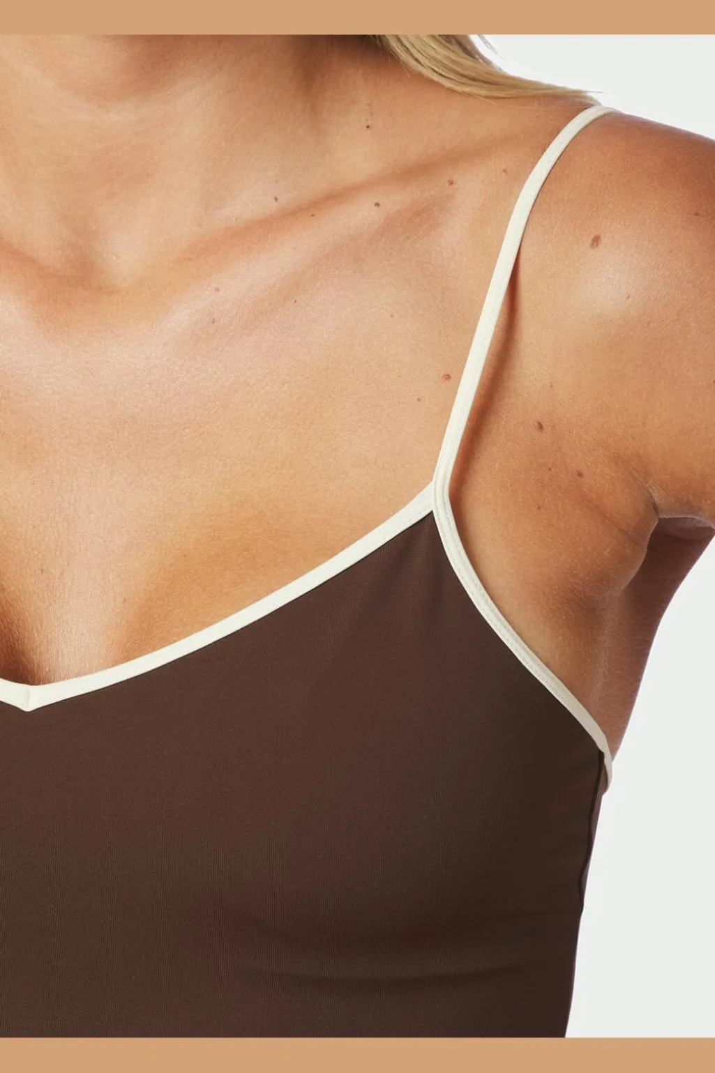 Nnfelice Solid Contrast Swimsuit 167795