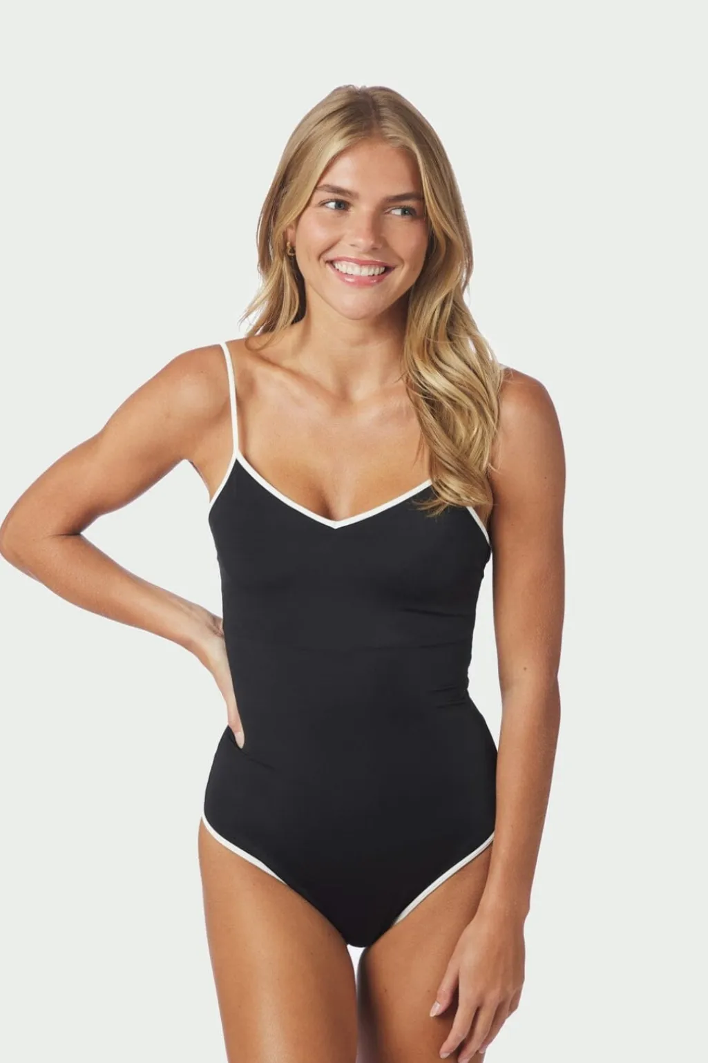 Nnfelice Solid Contrast Swimsuit 167795