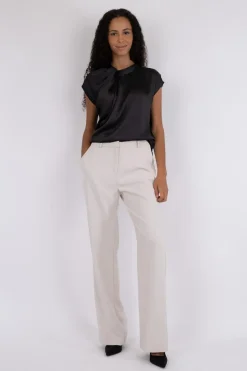 Nnfleur Drapy Satin Blouse