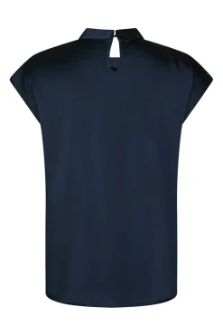Nnfleur Drapy Satin Blouse 160990