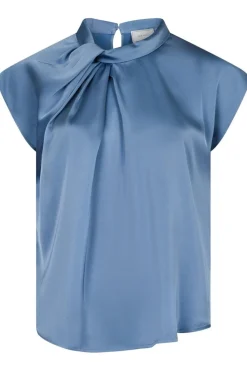 Nnfleur Drapy Satin Blouse