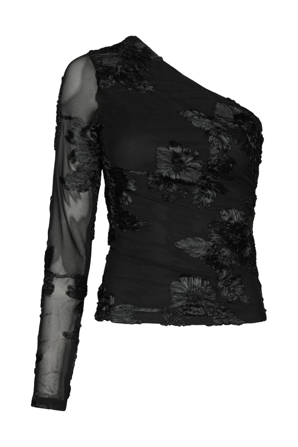 Nnfriana Big Flower Mesh Blouse 167272