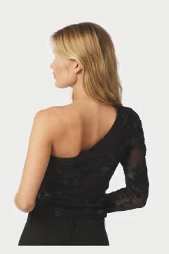 Nnfriana Big Flower Mesh Blouse 167272