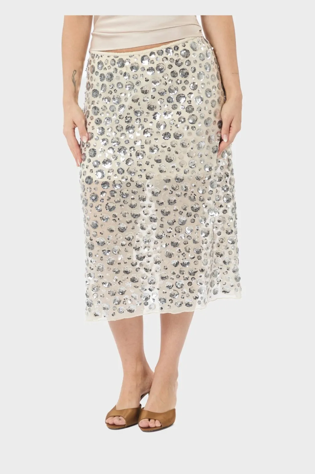 Nngilla Flower Sequins Skirt 167537