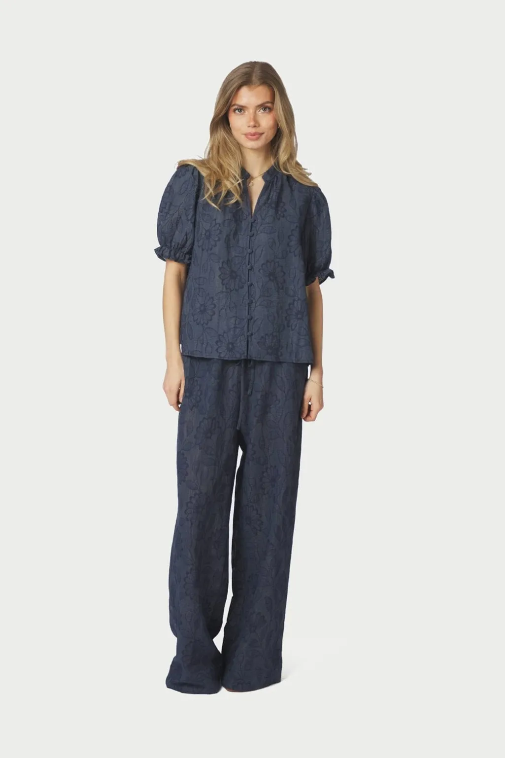 Nnheifa Flower Stripe Pants 168495