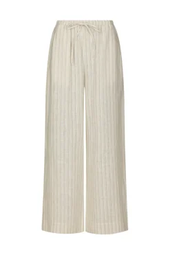 Nnheifa Linen Stripe Pants 168335