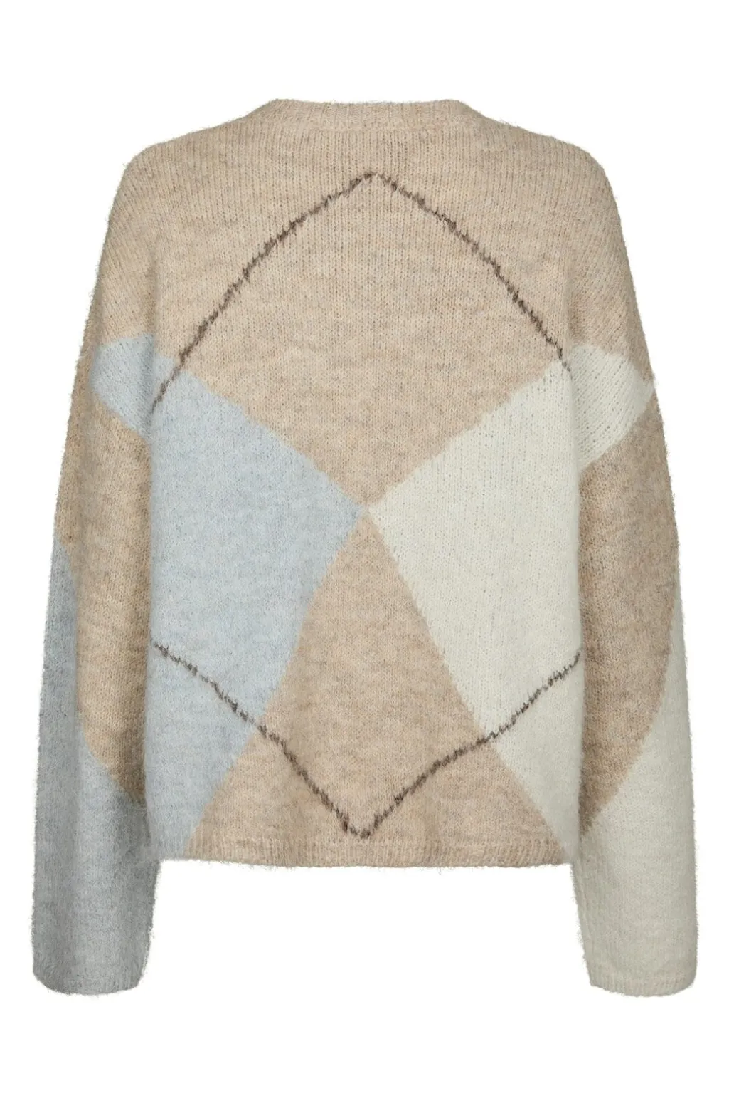 Nninga Check Fluff Knit Blouse 165205