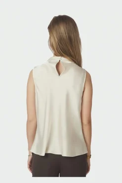 Nnisola Drapy Satin Top 167873
