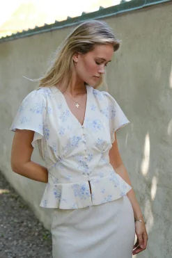 Nnjasmin Delicate Flower Blouse 168873