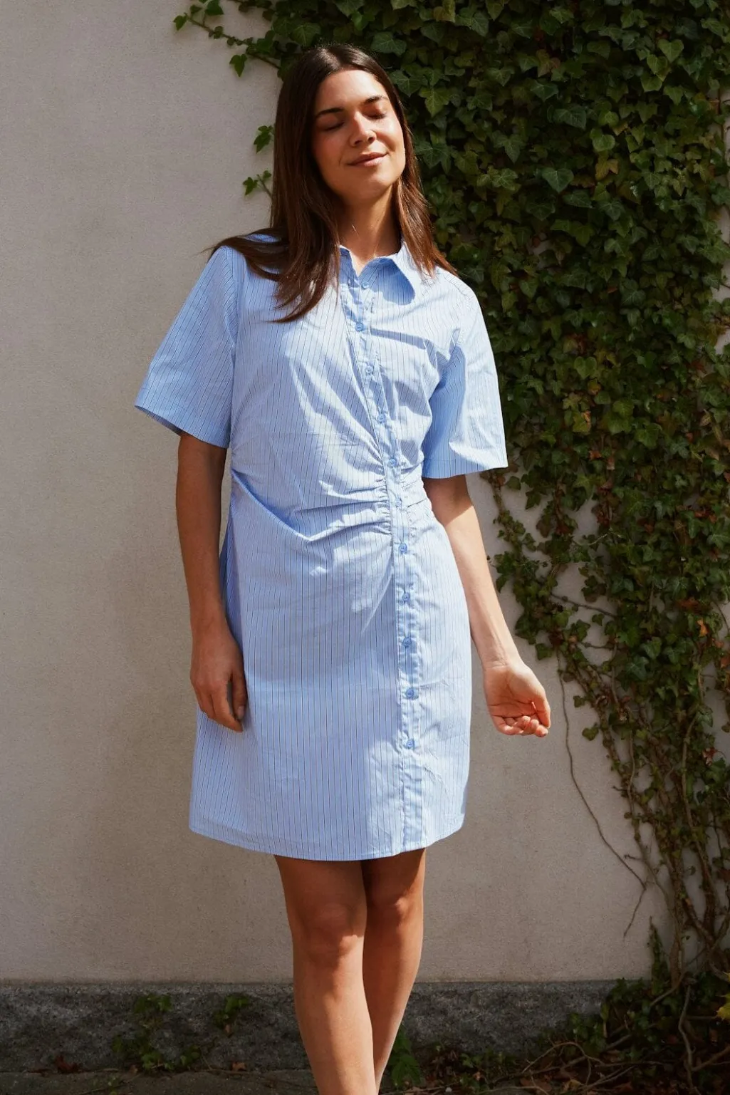 Nnjas Stripe Shirt Dress 169489