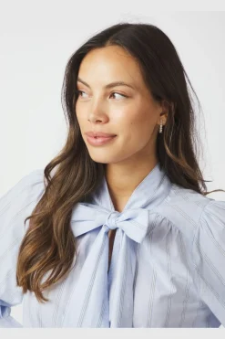 Nnjaz Bow Stripe Blouse 166718