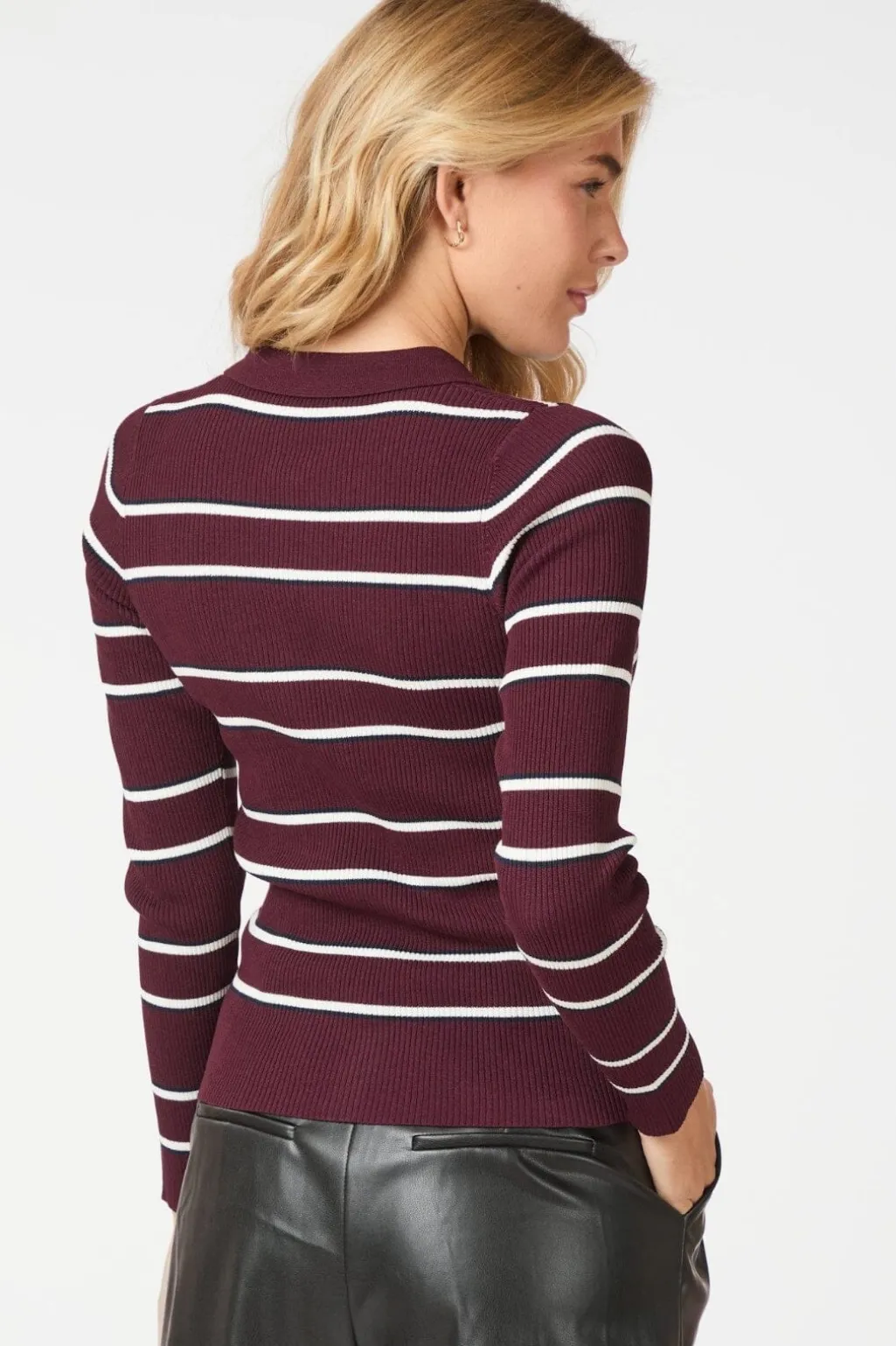 Nnjillan Polo Knit Blouse 164431