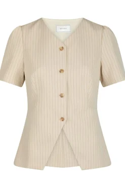 Nnjules Pinstriped Blouse 164812
