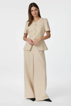 Nnjules Pinstriped Blouse 164812