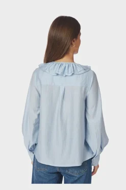 Nnkatarina Crepe Ruffle Blouse 166497