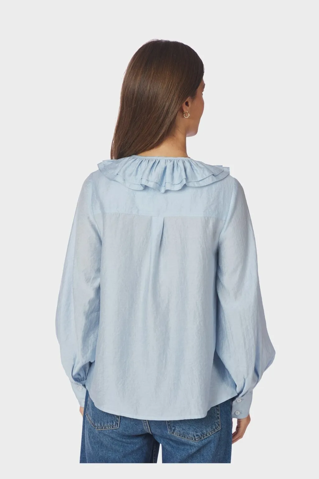 Nnkatarina Crepe Ruffle Blouse 166497