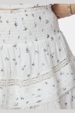 Nnkenia Flower Dobby Skirt 166046