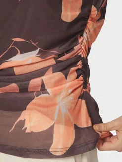 Nnliblana Flower Mesh Top 168871
