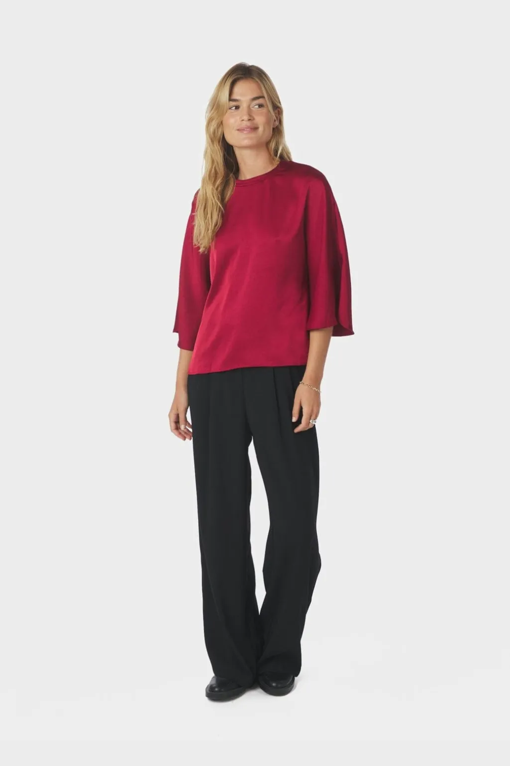 Nnliora Heavy Sateen Blouse 165567